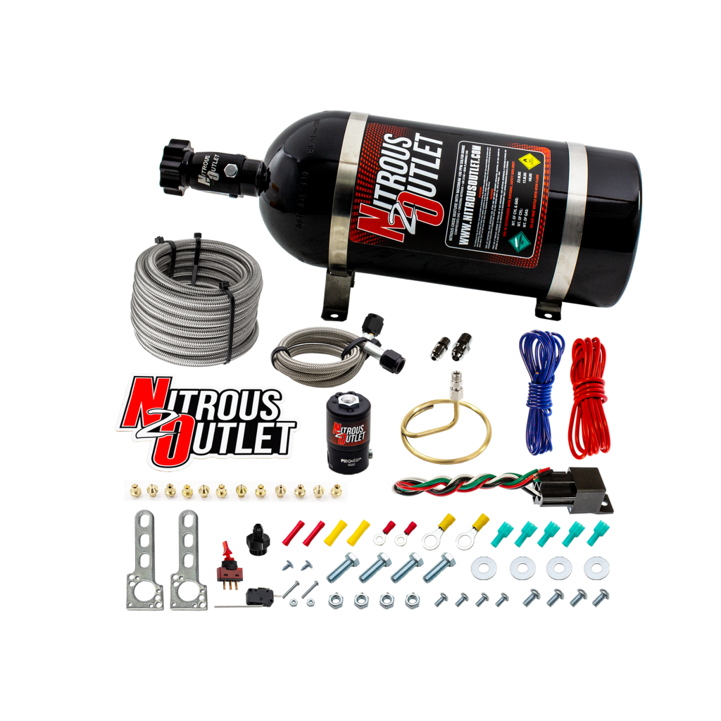 Universal EFI Dry Small Distribution Ring System 35-200 HP 10lb Bottle Nitrous Outlet - Nitrous Outlet - 00-10202-10