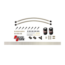Load image into Gallery viewer, Dry 8 Cylinder Solenoid Forward Direct Port Conversion Kit Two .112 Nitrous Solenoids Compact Distribution Blocks Compression Fitting 90 Degree Discharge Nozzle Includes 200 HP Jetting Nitrous Outlet - Nitrous Outlet - 00-10420-L