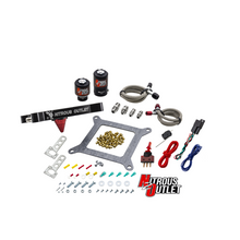Load image into Gallery viewer, 4150 Stinger 2 System Braided Hoses .122 Nitrous Solenoid .177 Fuel Solenoid Universal Solenoid Brackets Gas E85 5-55 PSI 50-500 HP 12lb Bottle Nitrous Outlet - Nitrous Outlet - 00-10600-12