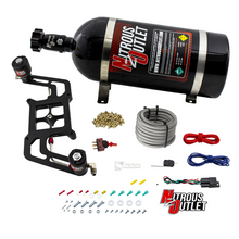 Load image into Gallery viewer, 4150 Stinger 2 Race System Hard-line .178 Trashcan Nitrous Solenoid .310 Fuel Solenoid Boomerang Solenoid Bracket Gas E85 5-55 PSI 50-600 HP 10lb Bottle Nitrous Outlet - Nitrous Outlet - 00-10606-10