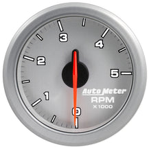 Load image into Gallery viewer, 2-1/16in. TACH; 0-5;000 RPM; AIRDRIVE; SILVER - AutoMeter - 9198-UL