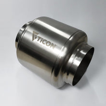 Load image into Gallery viewer, Ticon Industries 7in OAL 4.0in In/Out Ultralight Titanium Muffler - Ticon - 116-10233-0000