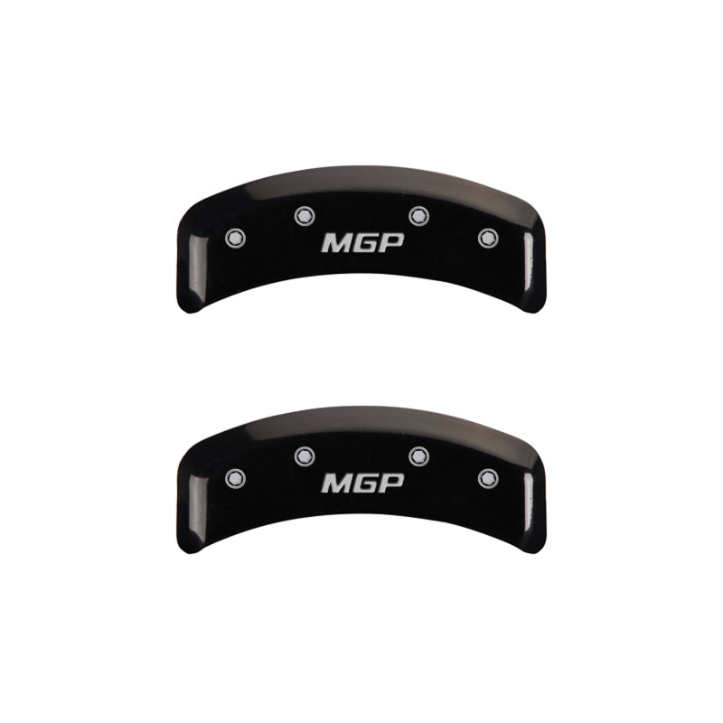 Set of 4: Black finish, Silver MGP - MGP Caliper Covers - 54005SMGPBK