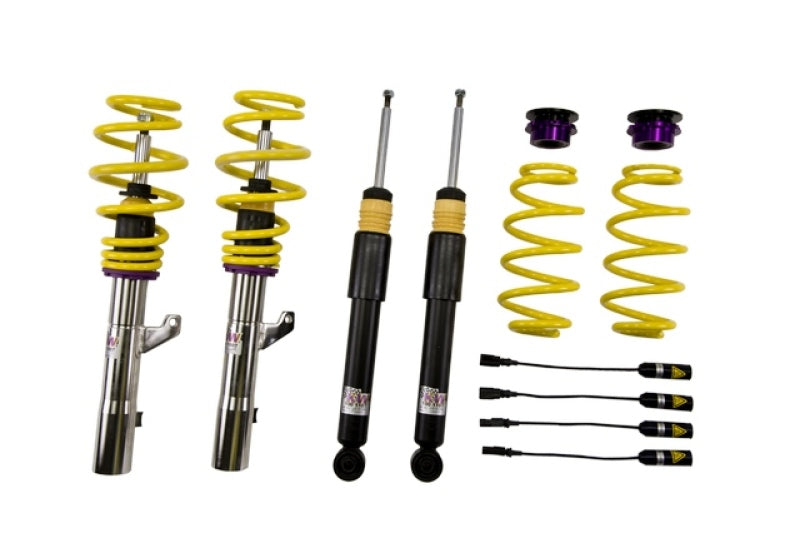 Height adjustable stainless steel coilover system with pre-configured damping 2006-2007 Audi A3 - KW - 10210092