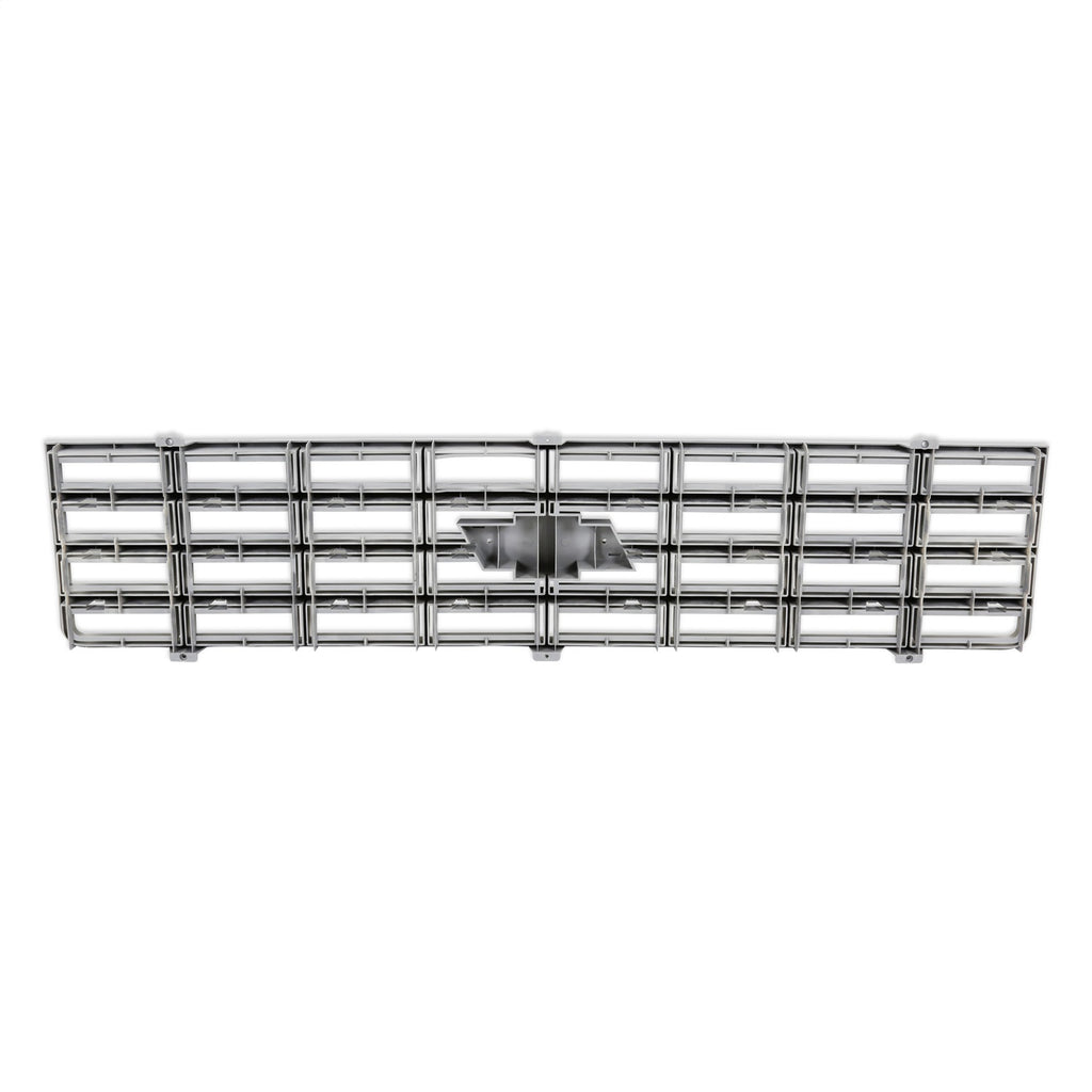 Holley Classic Truck Grille; Yellow Bowtie Emblem; Silver; - Holley - 04-169
