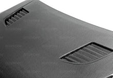 Load image into Gallery viewer, TV-style carbon fiber hood for 2014-2020 Lexus IS 250/350 - Seibon Carbon - HD14LXIS-TV