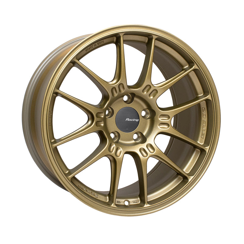 Enkei GTC02 18x9.5 5x114.3 40mm Offset 75mm Bore Titanium Gold Wheel - Enkei - 534-895-6540GG