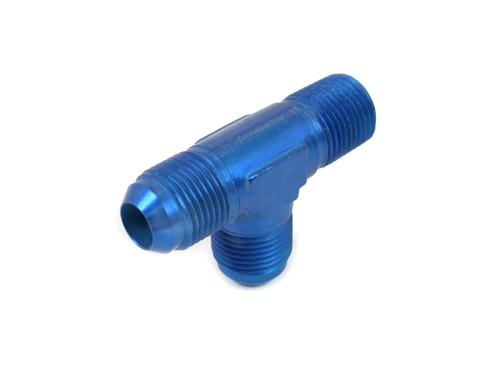 Canton 23-245TA T Fitting 1/2 Inch NPT and 2 -10 AN Ports Aluminum - Canton - 23-245TA