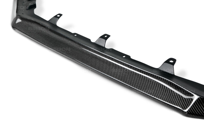 MB1-style carbon fiber front lip for 2015-2017 Subaru WRX/STi - Seibon Carbon - FL15SBIMP-MB1