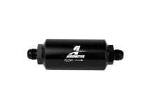 Load image into Gallery viewer, Aeromotive In-Line Filter - AN-08 size Male - 10 Micron Microglass Element - Bright-Dip Black - Aeromotive Fuel System - 12375