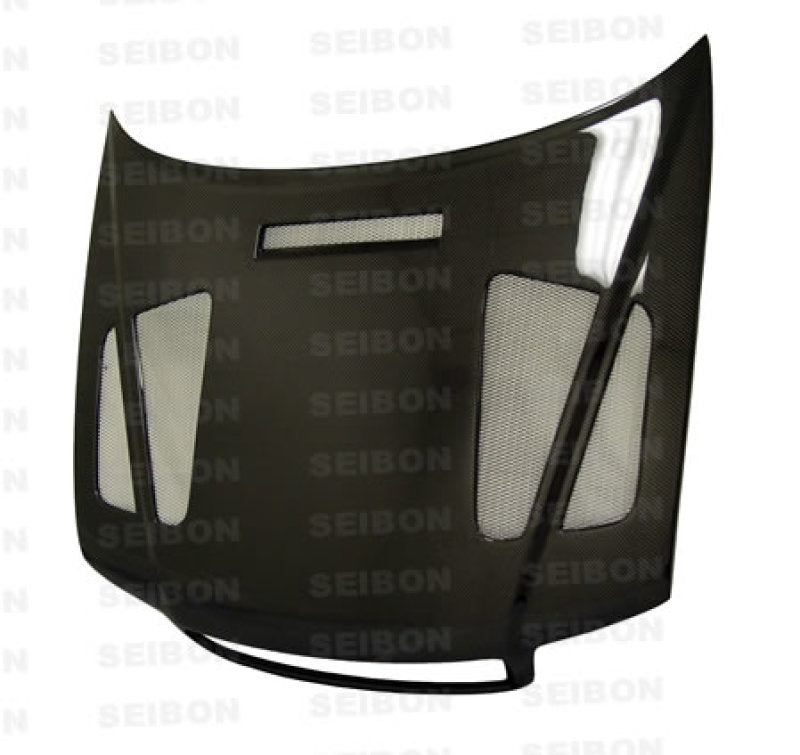 ER-style carbon fiber hood for 1996-2001 Audi A4 - Seibon Carbon - HD9601AUA4-ER