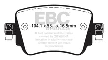 Load image into Gallery viewer, Yellowstuff Street And Track Brake Pads; FMSI Rear Pad Design-D1779; 2016-2018 Audi Q3 - EBC - DP42201R