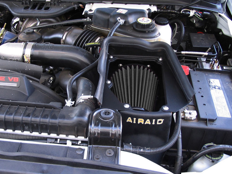 Airaid 03-07 Ford Power Stroke 6.0L Diesel MXP Intake System w/ Tube (Dry / Black Media) 2003 Ford Excursion - AIRAID - 402-131-1