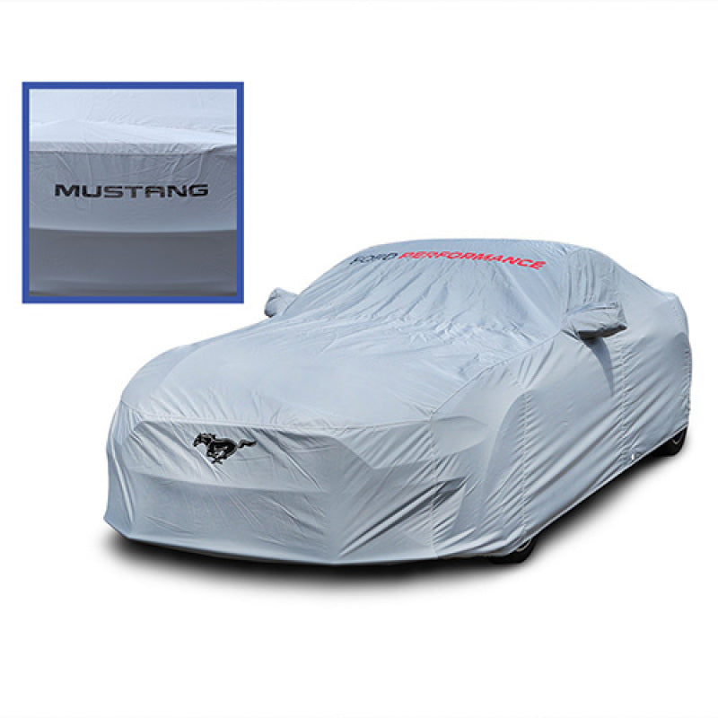 Car Cover; Gray Cover; Ford Performance Logo; Incl. Storage Bag; 2015-2020 Ford Mustang - Ford Performance Parts - M-19412-M8FP