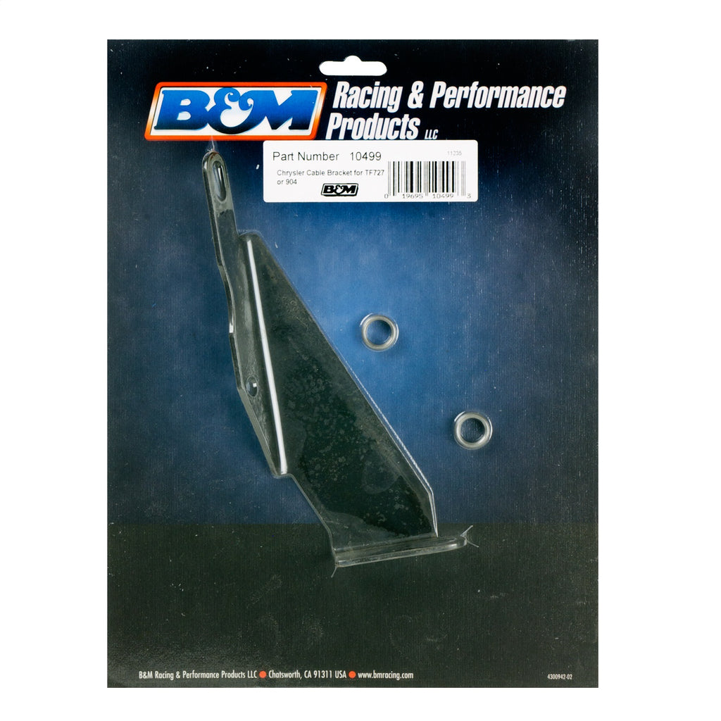 Automatic Transmission Shift Cable Bracket; Incl. Spacers; Natural Finish; - B&M - 10499
