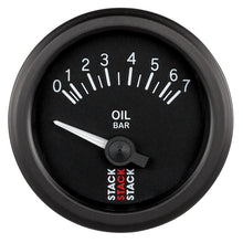 Load image into Gallery viewer, Autometer Stack 52mm 0-7 Bar M10 (M) Electric Oil Pressure Gauge - Black - AutoMeter - ST3201