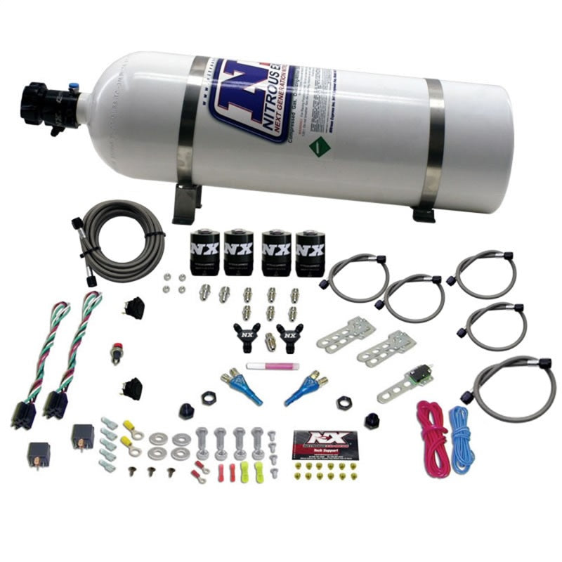 SPORT COMPACT EFI DUAL STAGE (35-75) X 2 WITH 15LB Bottle. - Nitrous Express - 20927-15