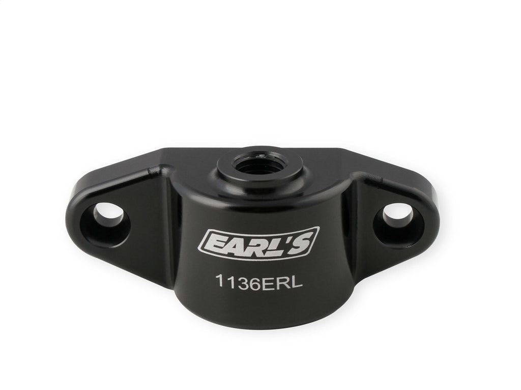 Oil Cooler Block Off Plate, w/12mm x 1.5 Port, Fits OEM Sensor, - Earl's Performance - 1136ERL