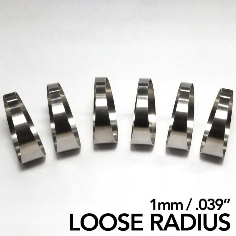 Ticon Industries 3.15in Diameter 1.5D Loose Radius 1mm/.039in Titanium Pie Cut - 6pk - Ticon - 109-08002-0003