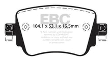 Load image into Gallery viewer, Yellowstuff Street And Track Brake Pads; FMSI Rear Pad Design-D1779; 2016-2018 Audi Q3 - EBC - DP42201R