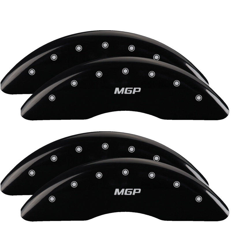 Set of 4: Black finish, Silver MGP - MGP Caliper Covers - 14258SMGPBK