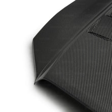 Load image into Gallery viewer, TS-style carbon fiber hood for 2015-2021 Toyota Tacoma - Seibon Carbon - HD18TYTA-TS