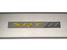 Load image into Gallery viewer, Door Badge Plate Satin &quot;SRT 8&quot; CF Yellow - American Car Craft - 151023-YLW