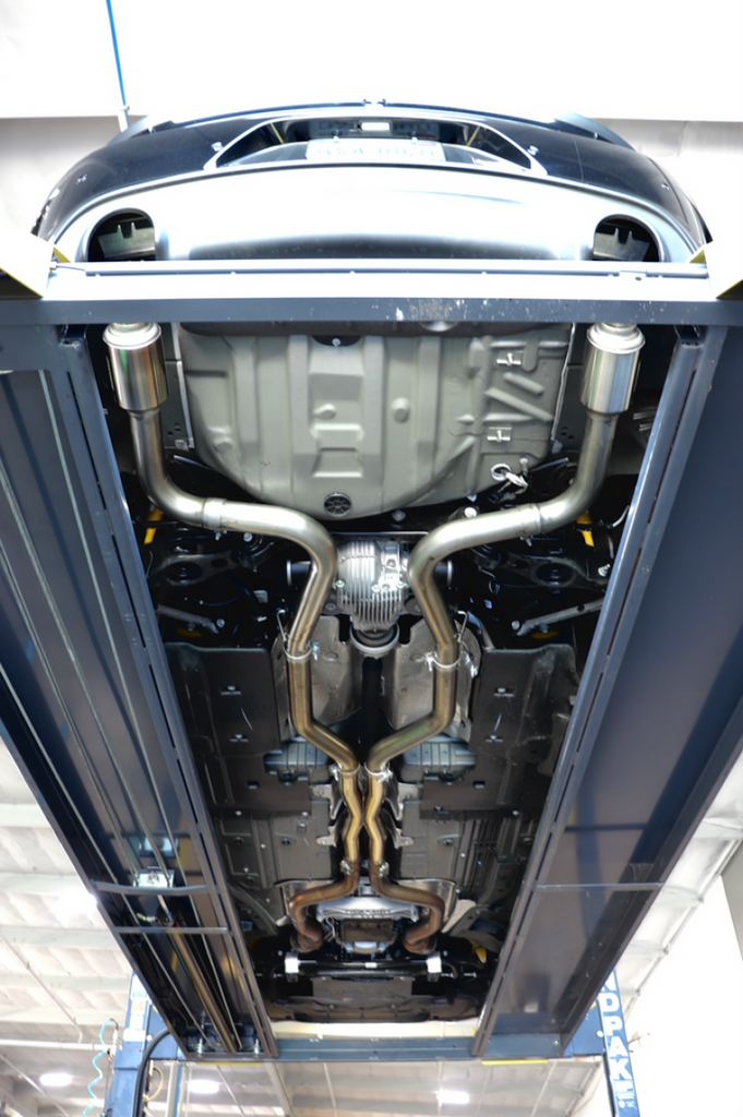 Carven 15-20 Dodge Charger SRT 6.2/6.4L  Cat-Back w/ 5in Tips- Polished - Carven Exhaust - CD1004