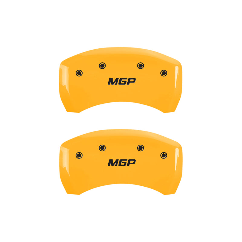 Set of 4: Yellow finish, Black MGP - MGP Caliper Covers - 49012SMGPYL