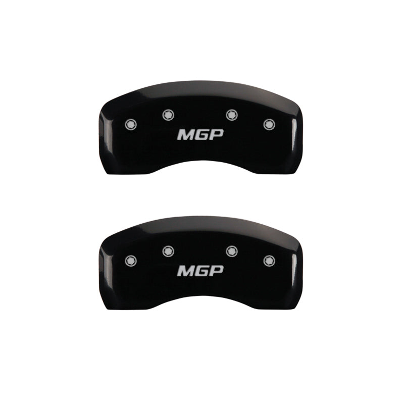 Set of 4: Black finish, Silver MGP - MGP Caliper Covers - 49007SMGPBK