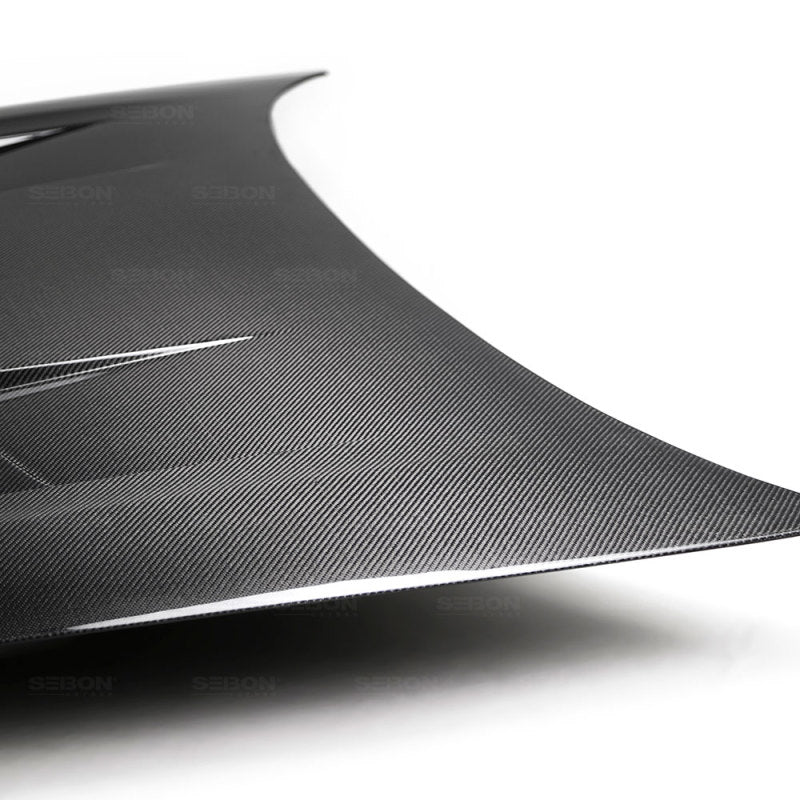 TS-style carbon fiber hood for 2018-2020 Kia Stinger - Seibon Carbon - HD18KIST-TS