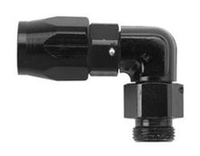 Load image into Gallery viewer, Fragola -8AN x 90 Degree Hose End x 3/8 NPT - Black - Fragola - 199008-BL