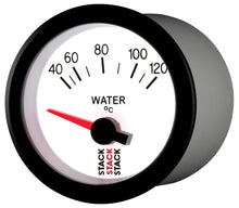 Load image into Gallery viewer, Autometer Stack 52mm 40-120 Deg C M10 Male Electric Water Temp Gauge - White - AutoMeter - ST3257