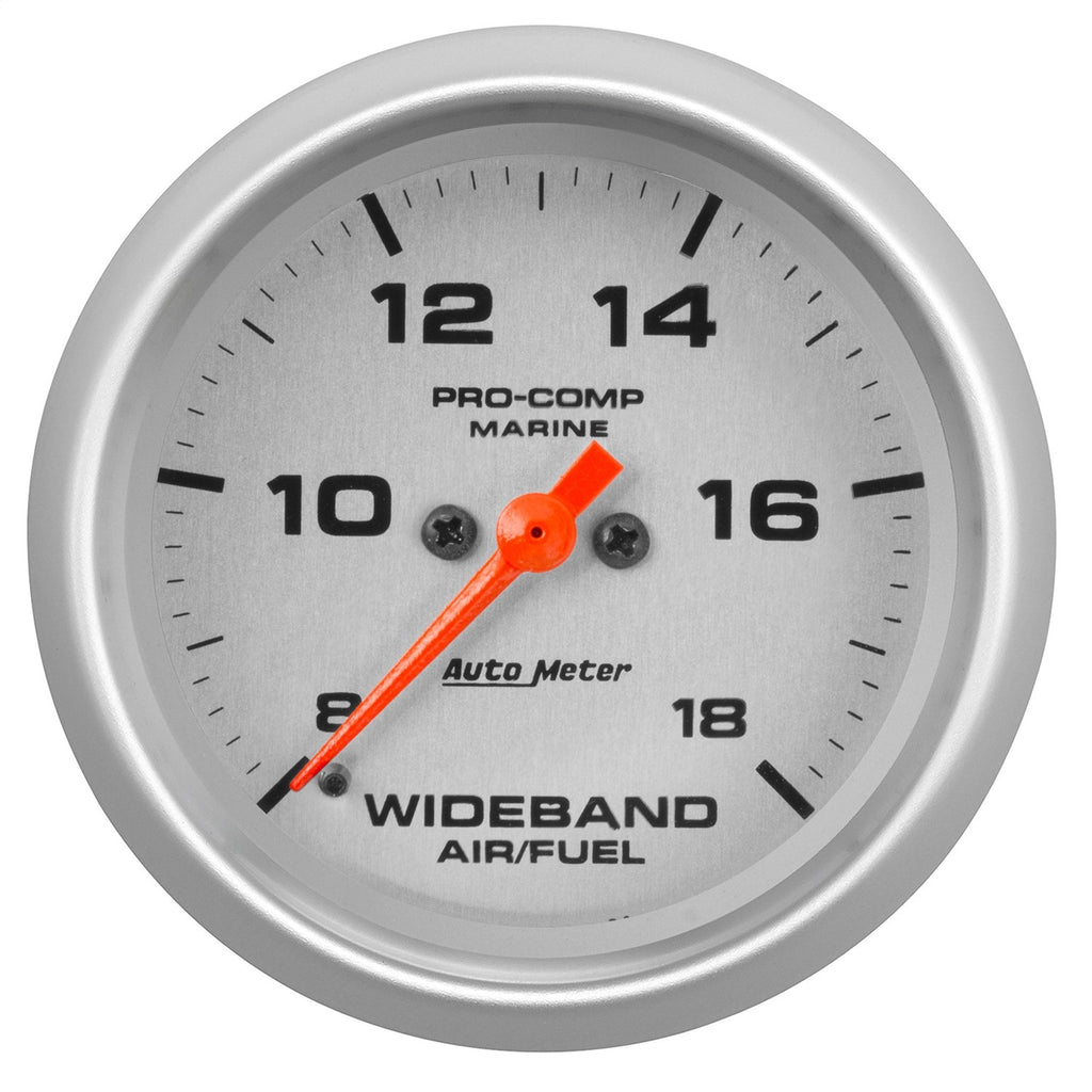 GAUGE; AIR/FUEL RATIO-WIDEBAND; ANALOG; 2 5/8in.; 8:1-18:1; STPR MTR; MARINE SIL - AutoMeter - 200870-33