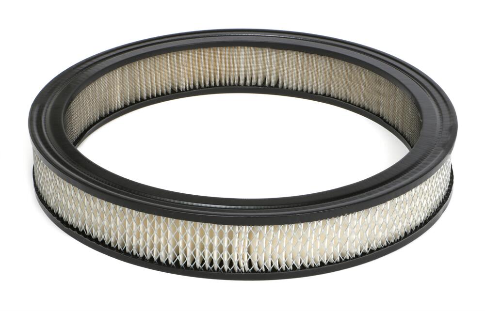 ROUND High Flow Air Filter Element (PAPER) 14 in. Diameter; 2-1/8 in. Tall - Trans-Dapt Performance - 2111