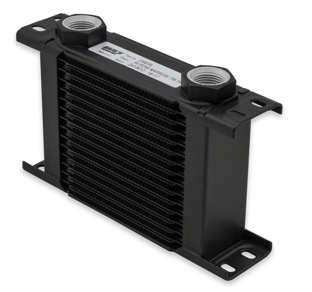 UltraPro Oil Cooler, Black, 25 Row, -10AN Female, Narrow, - Earl's Performance - 225ERL