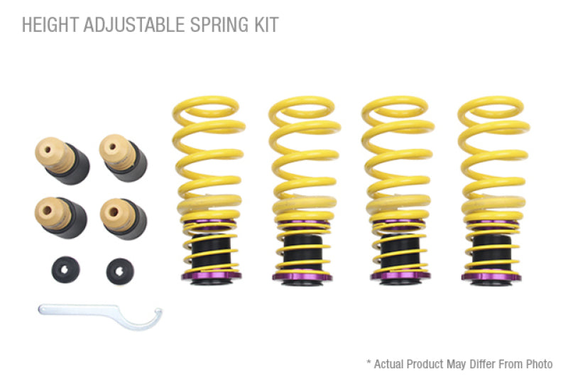 Height adjustable lowering springs for use with or without electronic dampers 2020 BMW M8 - KW - 253200CW