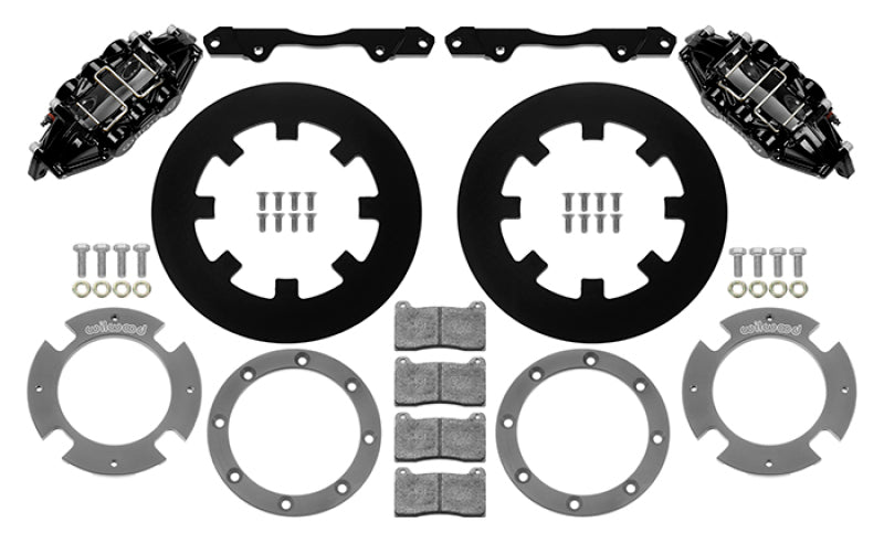 Wilwood 17-21 Can-Am X3RS Black 6-Piston Rear Kit 11.25in - Undrilled Rotors - Wilwood - 140-16629