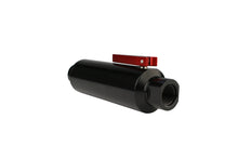 Load image into Gallery viewer, Aeromotive In-Line AN-10 Filter w/Shutoff Valve 100 Micron SS Element - Black Anodize Finish - Aeromotive Fuel System - 12331