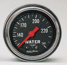 Load image into Gallery viewer, GAUGE; WATER TEMP; 2 1/16in.; 120-240deg.F; MECHANICAL; TRADITIONAL CHROME - AutoMeter - 2432