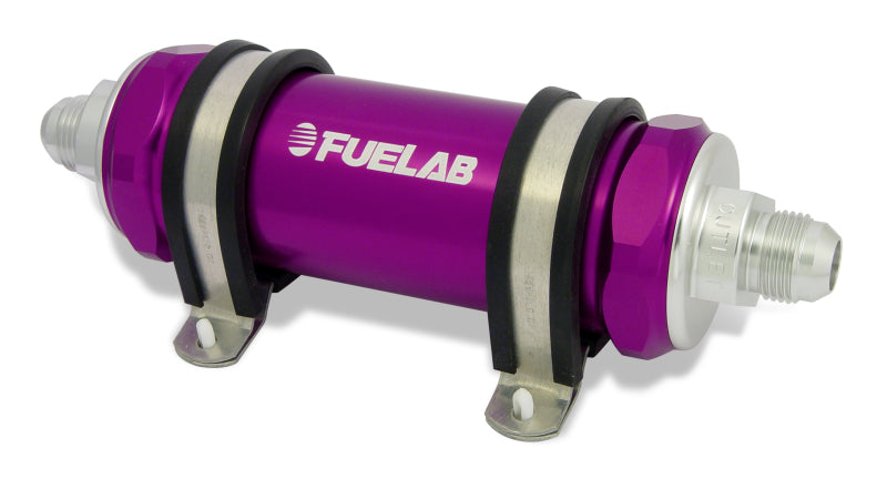 In-Line Fuel Filter, Long - Fuelab - 82802-4