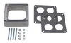 2 in. Tall, HOLLEY 4500 DOMINATOR SPACER -Open- CAST ALUMINUM Carburetor Spacer - Trans-Dapt Performance - 2469