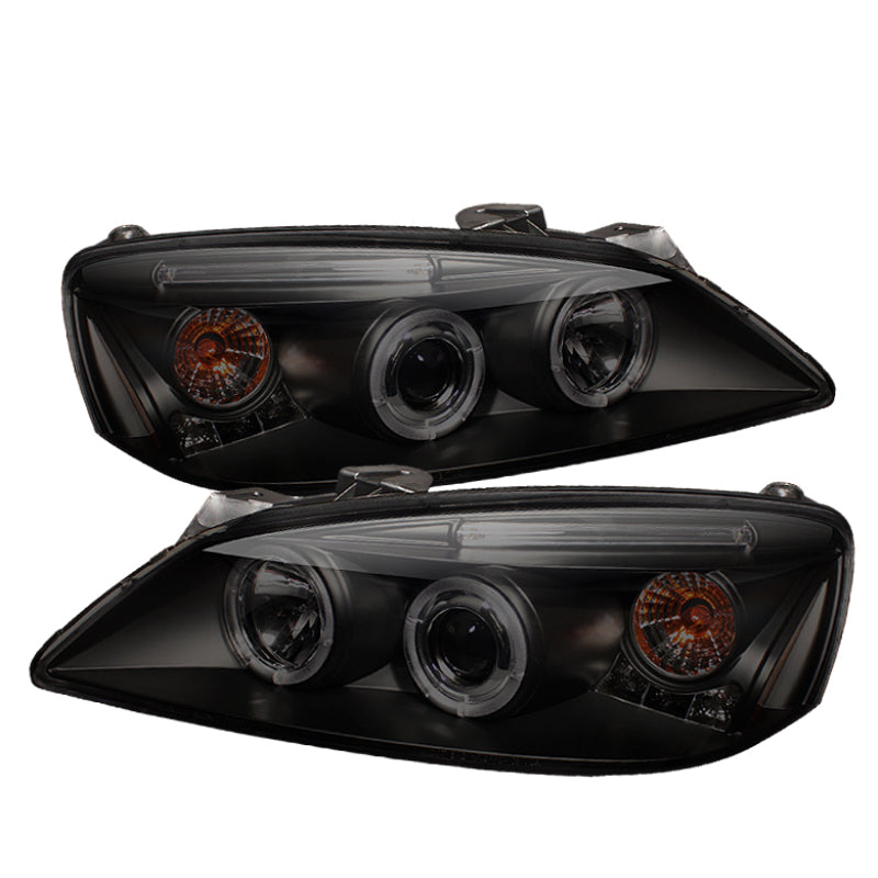 (Spyder Signature) Projector Headlights - LED Halo - Black Smoke 2005-2007 Pontiac G6 - SPYDER - 5078612