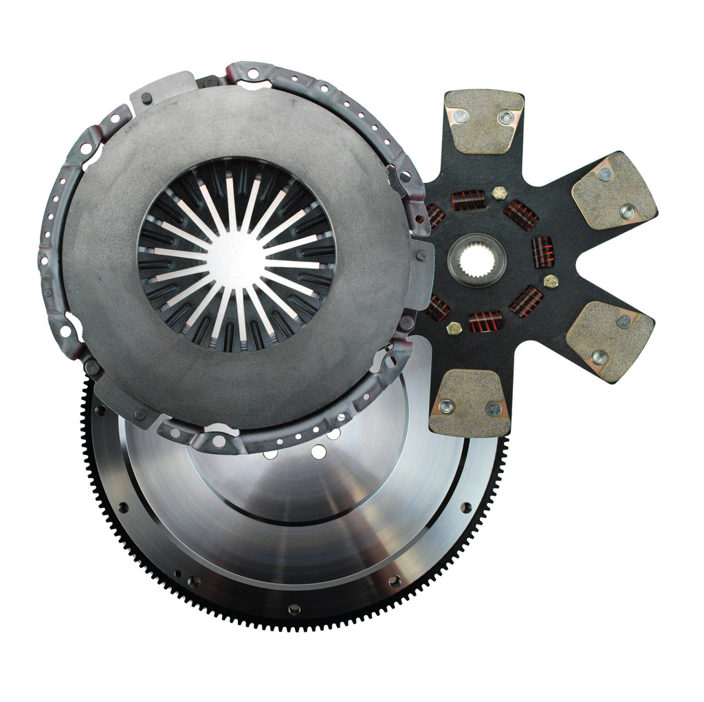 Powergrip HD clutch set/steel flywheel LS 6 bolt 12 x 1 1/8-26. - RAM Clutches - 25-931HD