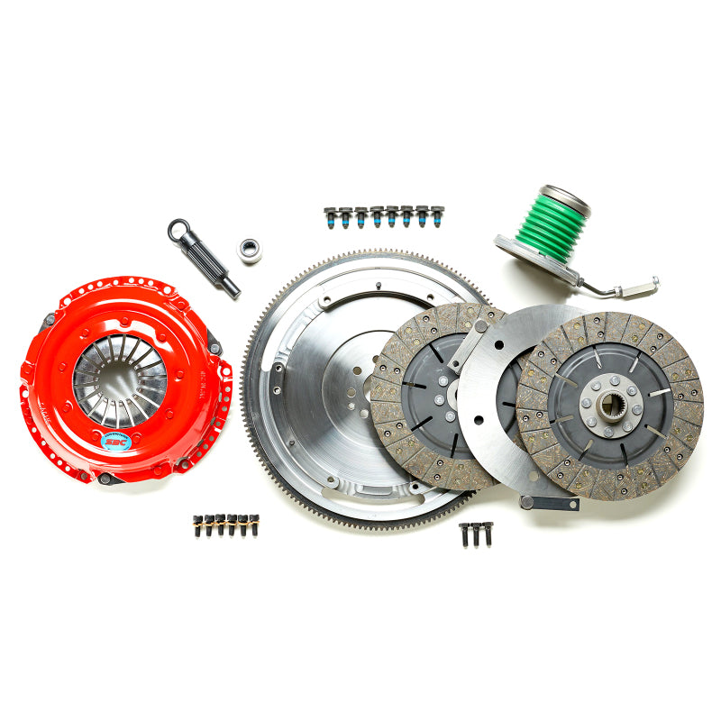 South Bend 11-16 Ford Mustang 5.0L Comp Dual Disc Kit w/ Flywheel - South Bend Clutch - CDDFMK1026