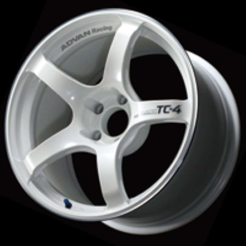 Advan TC4 15x5.5 +45 4-100 Racing White Metallic & Ring Wheel - Advan - YAD5B45AWMR