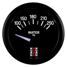 Load image into Gallery viewer, Autometer Stack 52mm 100-250 Deg F 1/8in NPTF Electric Water Temp Gauge - Black - AutoMeter - ST3208