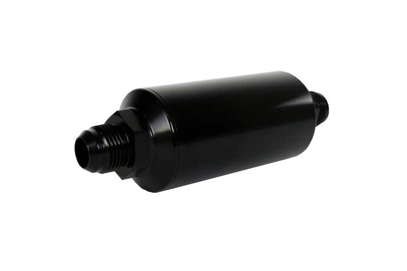 Aeromotive In-Line Filter - (AN -10 Male) 10 Micron Fabric Element Bright Dip Black Finish - Aeromotive Fuel System - 12387