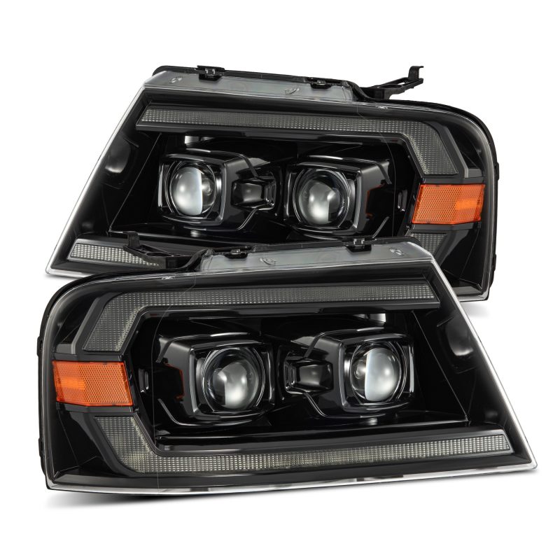 Projector Headlights Alpha-Black 2004-2008 Ford F-150 - AlphaRex - 880136