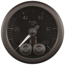 Load image into Gallery viewer, Autometer Stack Instruments Pro Control 52mm 0-100 PSI Fuel Pressure Gauge - Black (1/8in NPTF Male) - AutoMeter - ST3506